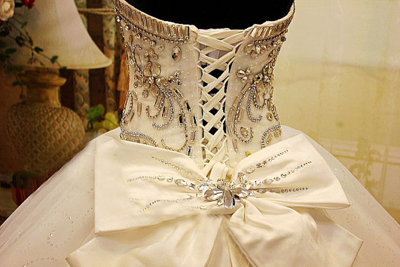 Wedding Dress Crystal Corset Princess Wedding Dress Crystal Ball Gawn Bridal Dress On Luulla 1738