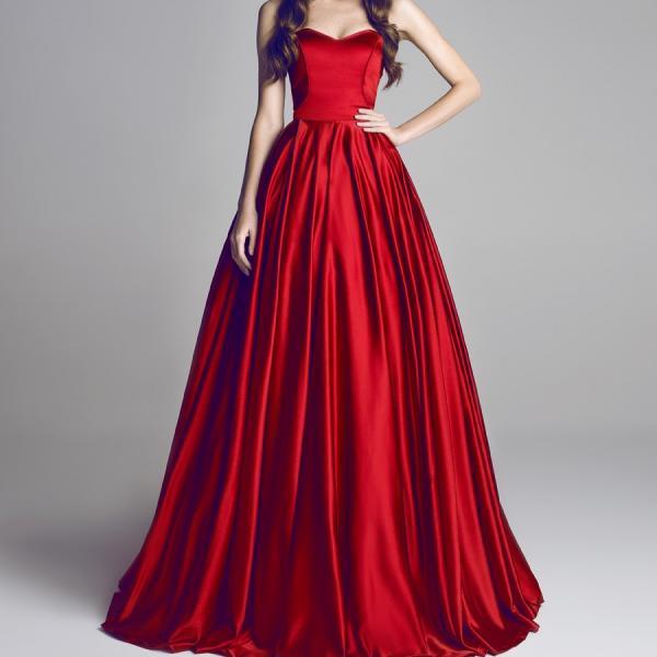 princess red gown for women